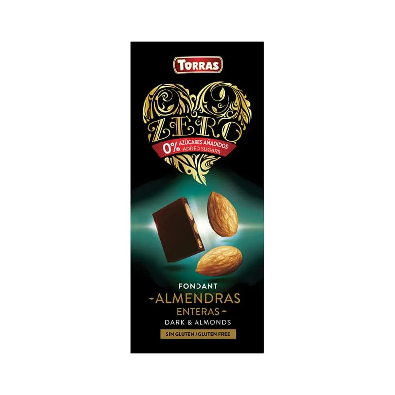 Chocolate Negro Con Almendras Zero 150g