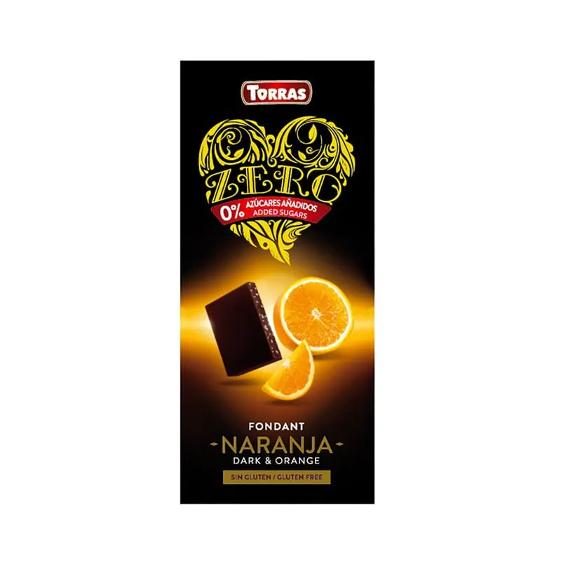 Chocolate Negro Con Naranja Zero 125g