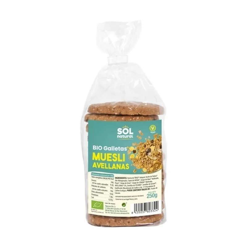 Galletas De Muesli Con Avellanas Bio 250g