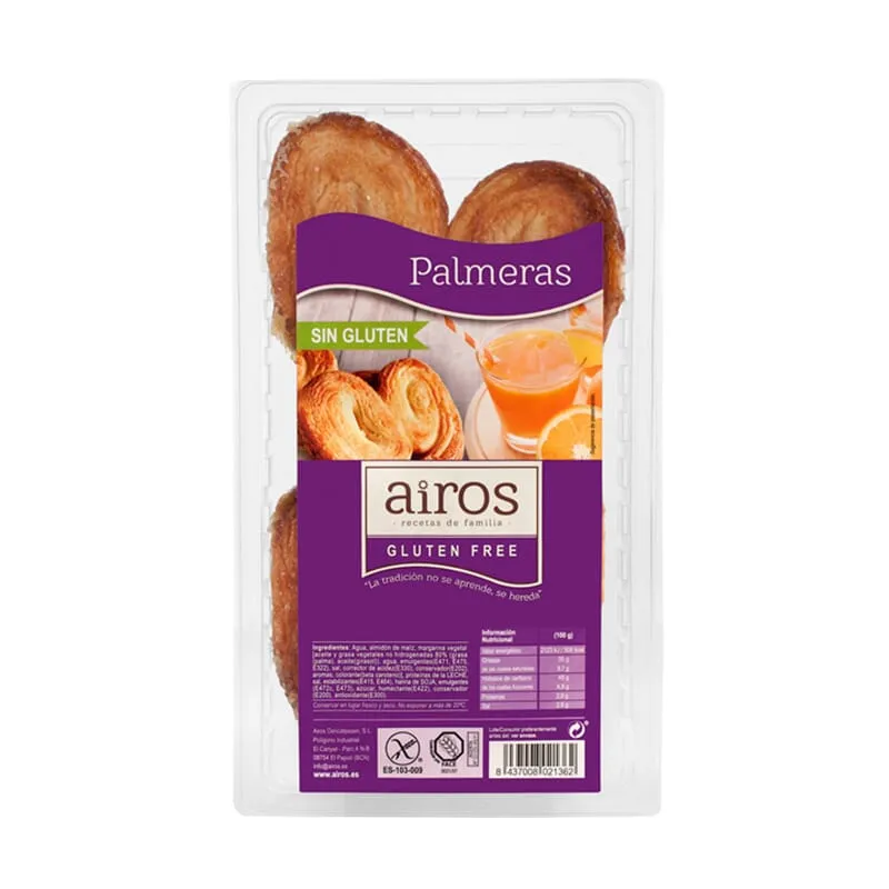 Palmeras Grandes Sin Gluten 120g