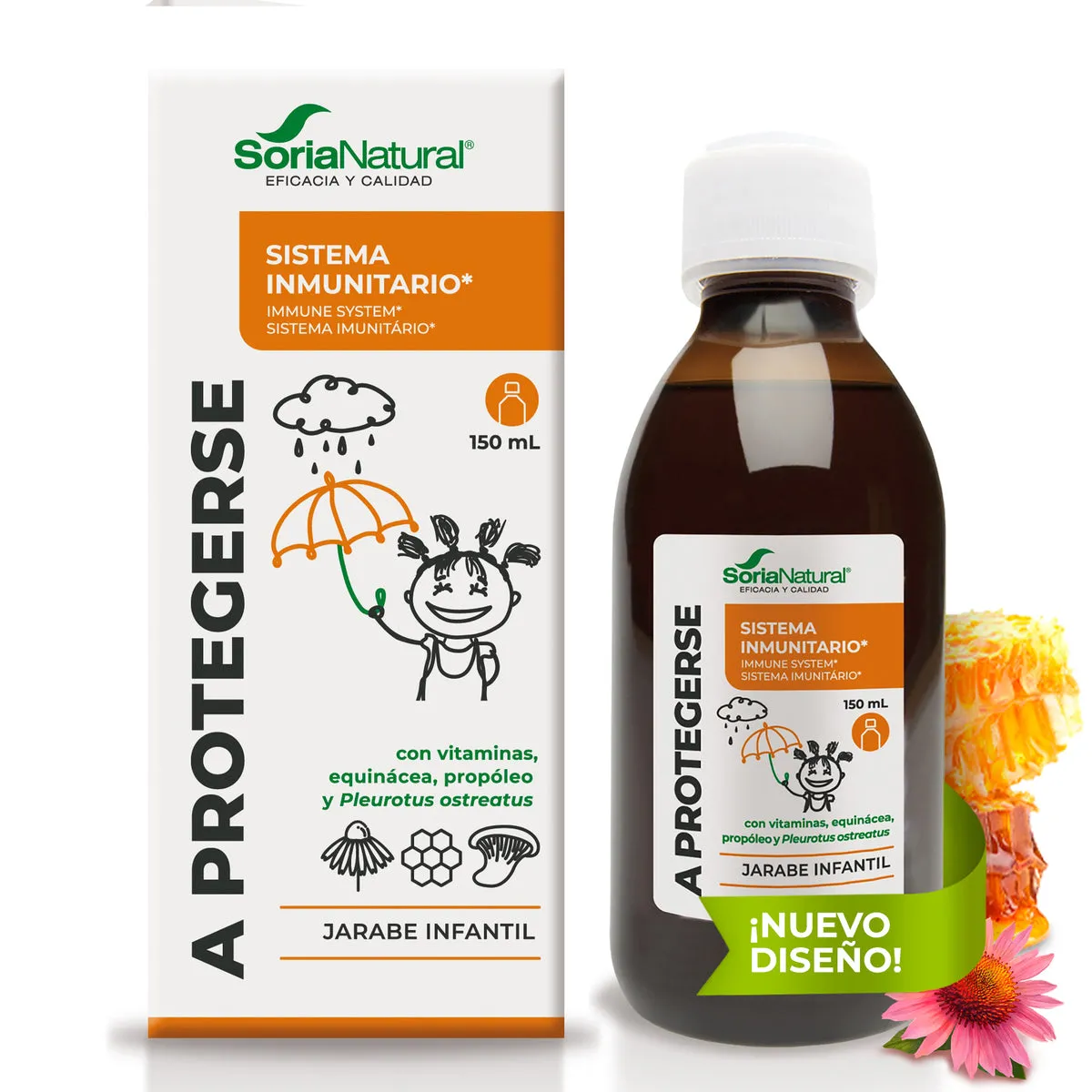 Jarabe Infantil "A Protegerse" 150 ml Soria Natural