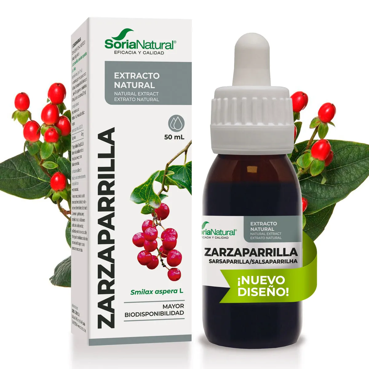 Extracto De Zarzaparrilla 50ml Soria Natural