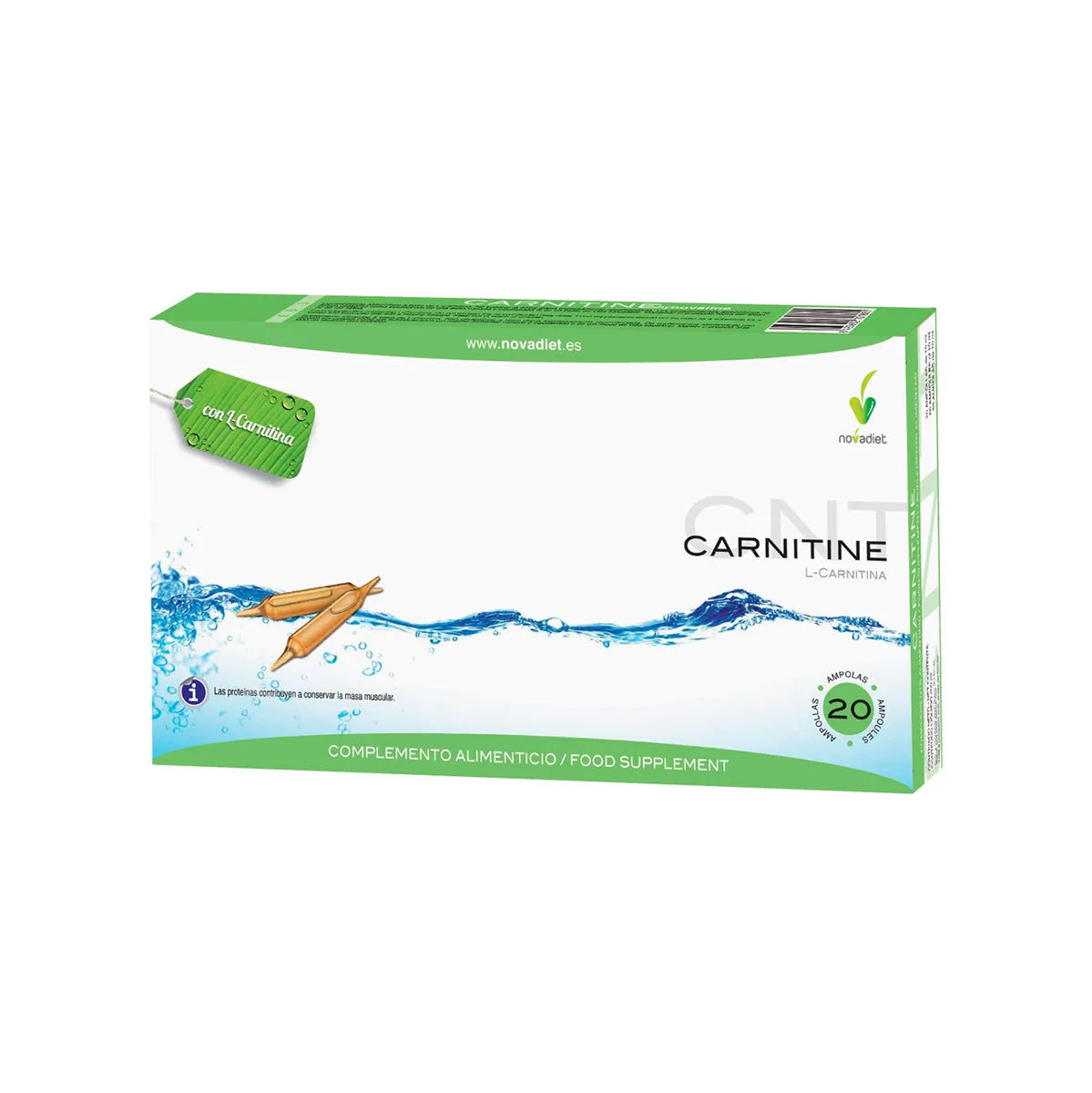 L-Carnitine 20 amp Novadiet