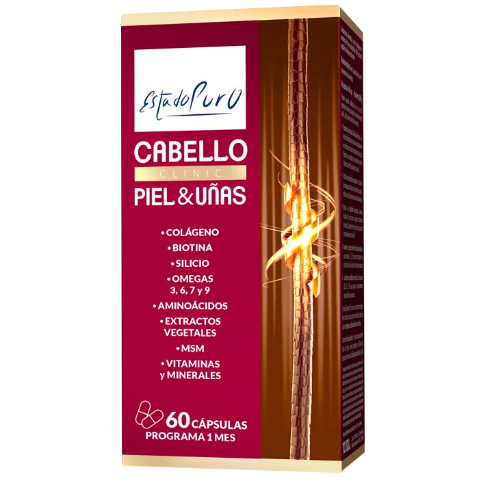 Estado Puro Clinic Cabello, Piel Y Uñas 60 caps Tongil