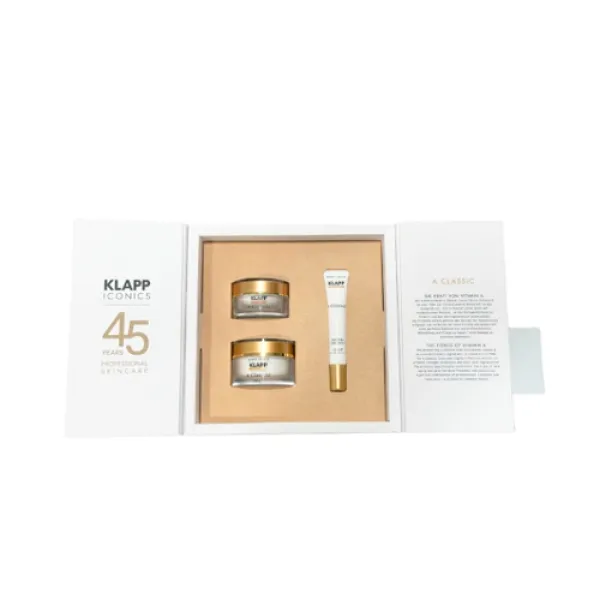 A Classic Set | Pack 45 Aniversario - Eye Care Cream 15ml + Cream 50ml + Booster Emulsion 20ml - Klapp ®