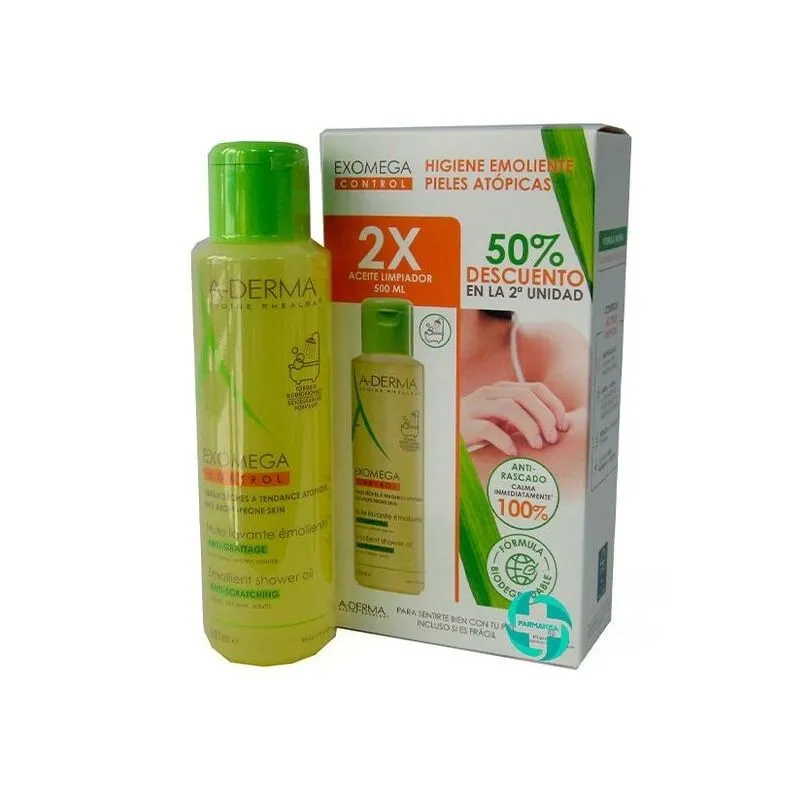 A-Derma Exomega Control Aceite Limpiar 2 x 500ml