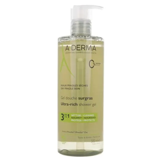 A-Derma Gel de Ducha Surgras 3 en 1 500 ml