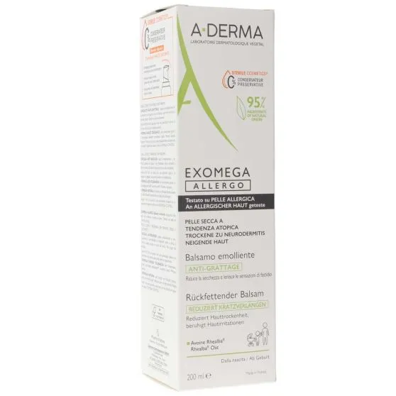 A-Derma Exomega Bálsamo Anti-picor para la Dermatitis atópica 200 ml