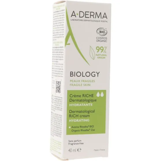 A-Derma Biology Crema Hidratante Rica 40 ml