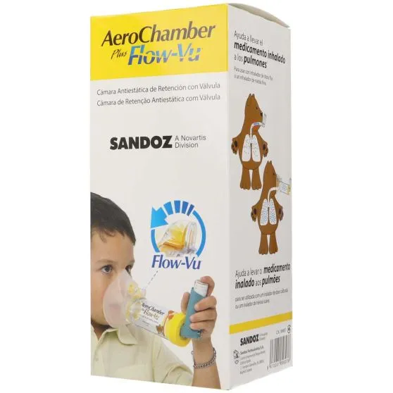 AeroChamber Plus Flow-Vu Cámara de inhalación infantil