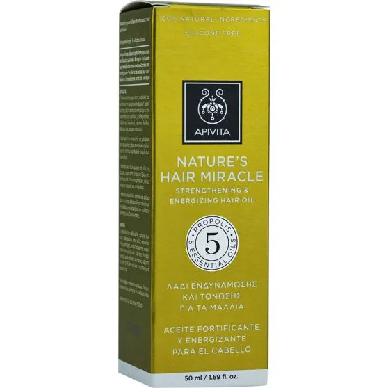 Apivita Aceite Fortificante y Energizante Para el Cabello