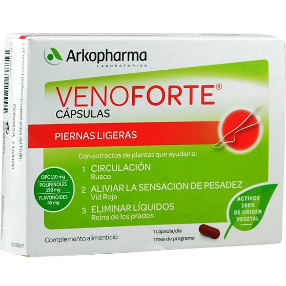 Arkopharma Venoforte 30 Cápsulas