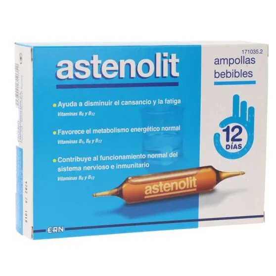 Astenolit 12 Ampollas bebibles 10 ml