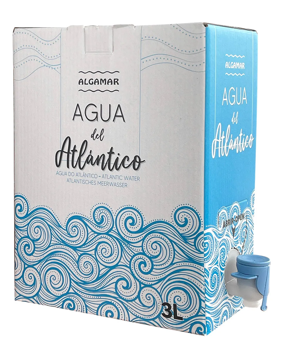 AGUA DEL OCEANO ATLANTICO agua de mar bag in box 3l.