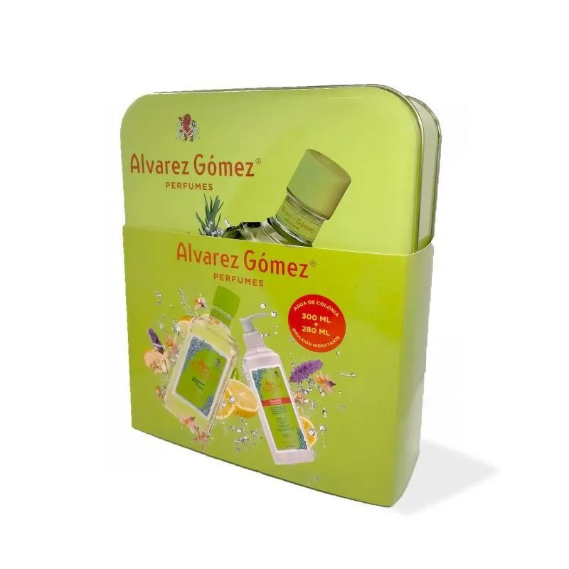 Álvarez Gómez Lata Verde Agua de Colonia 300 ml + Emulsión 280 ml