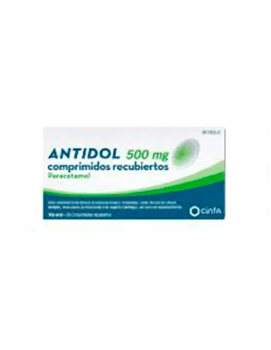 ANTIDOL 500 MG 20 COMPRIMIDOS RECUBIERTOS