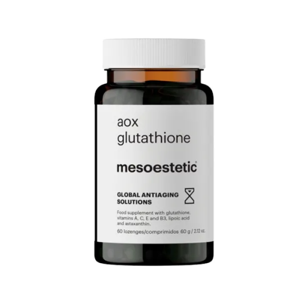 aox glutathione | complemento alimenticio para el estrés oxidativo 60 cáps - global antiaging solutions - mesoestetic ®