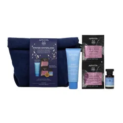 Apivita Aqua Beelicious Oil Free 40ml + Beelicious Tónico 20ml + Mascarilla Facial con Arcilla Rosa 2x8ml Pack