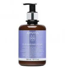 Apivita Crema Espuma Limpiadora Oliva Lavanda Cara Ojos 300ml