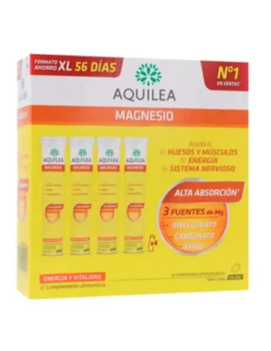 AQUILEA MAGNESIO 375 MG LIMON 56 COMP EFERVESCENTES