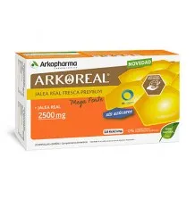Arkoreal Jalea Real Mega Forte 2500 mg sin azúcar 20 Ampollas