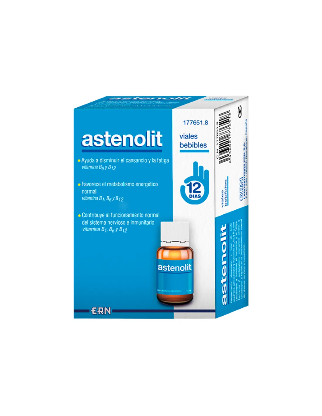 Astenolit 12 Viales Bebibles de 10 ml