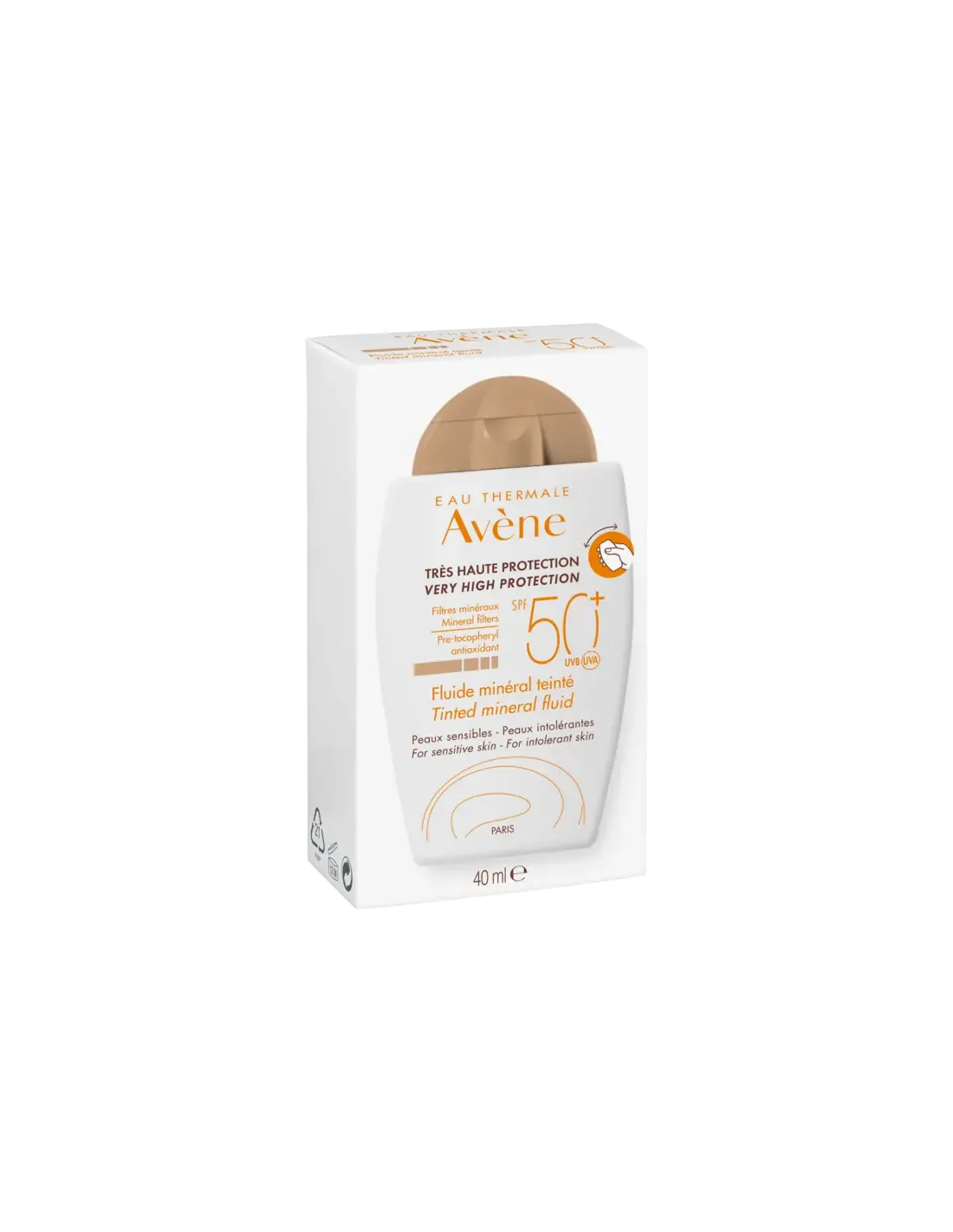 AVENE Fluido SPF 50+ Mineral Color 40 ml