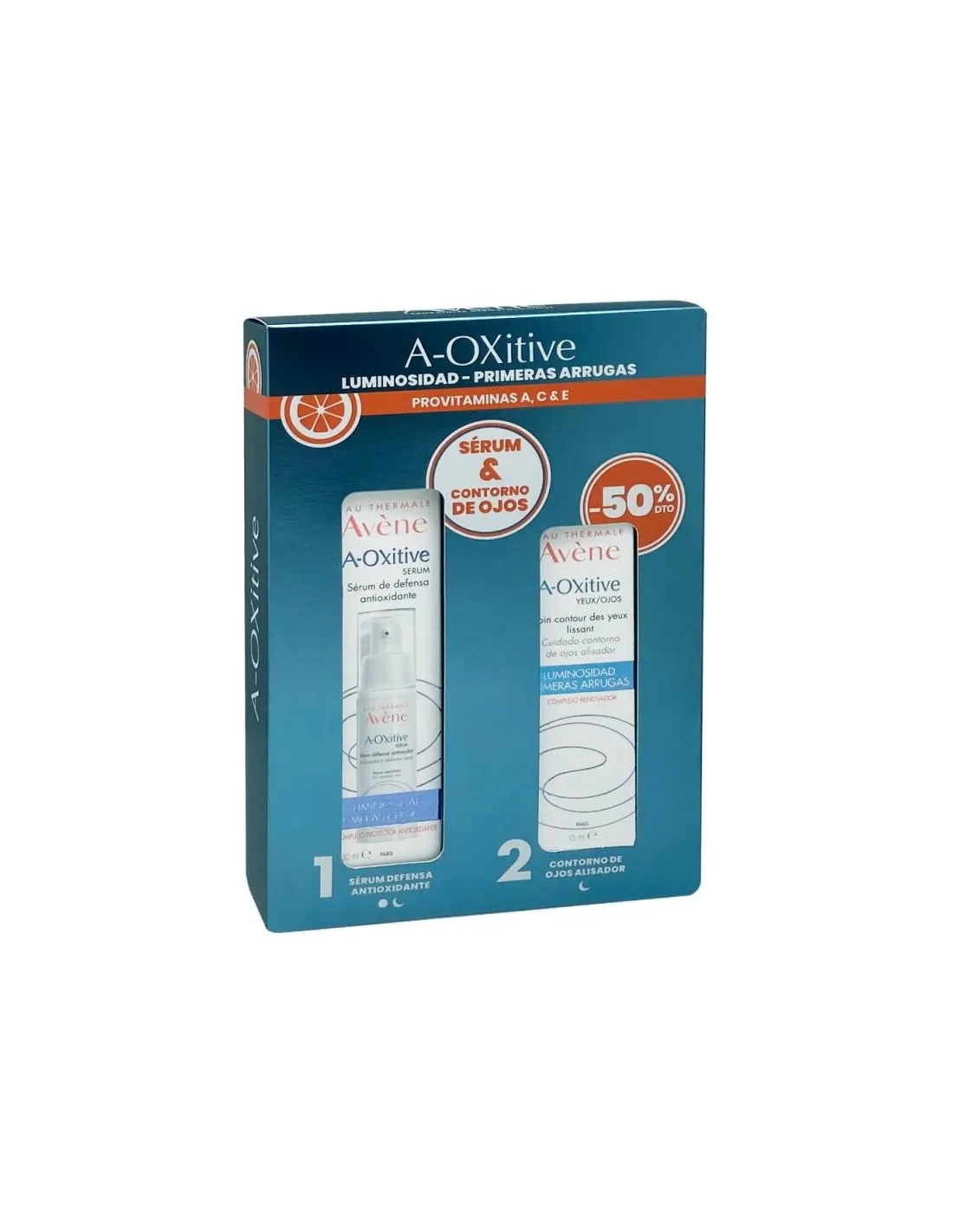 Avene pack a-oxitive serum + contorno de ojos