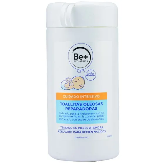 Be+ Pediatrics Toallitas Oleosas Reparadoras 50 unidades