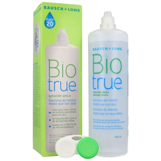 Biotrue Solución Única para Lentes de Contacto 480 ml