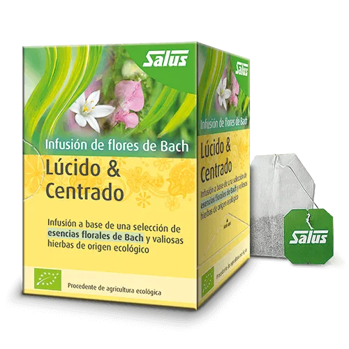 Lúcido & Centrado Flores de Bach 15 sob Salus