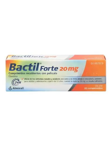BACTIL FORTE 20 MG 20 COMPRIMIDOS RECUBIERTOS