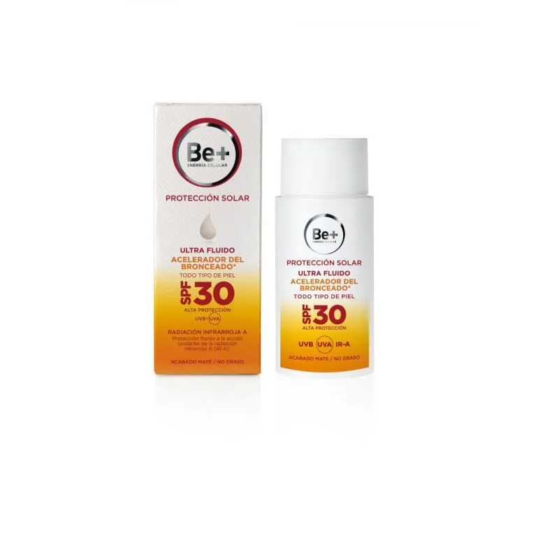 Be+ Fotoprotector Acelerador Bronceado Spf30 Ultra Fluído 50 Ml