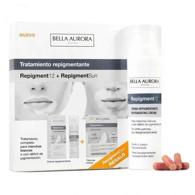 Bella Aurora Pack Repigment 12 Crema + Repigment Sun Cápsulas
