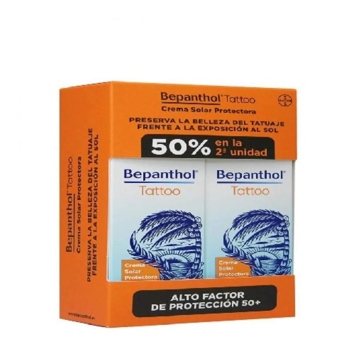 Duplo Bepanthol Tattoo Crema Solar Protectora SPF50 50ml