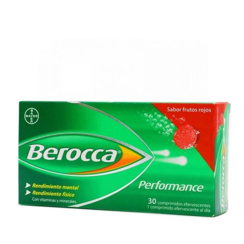 Berocca Performance Frutos Rojos 30 Comprimidos
