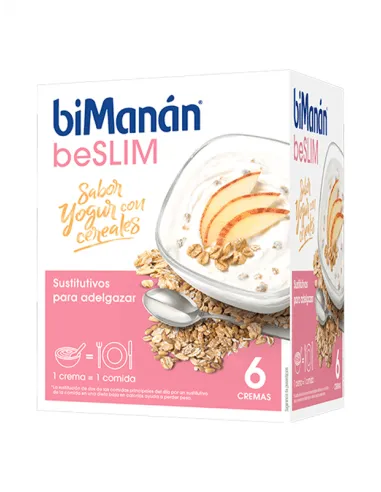 BIMANÁM BESLIM SABOR CREMA YOGUR CON CEREALES 6 SOBRES