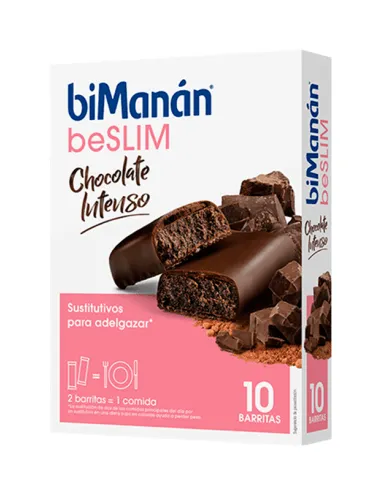 BIMANAN BESLIM BARRITA CHOCOLATE INTENSO 10 UDS