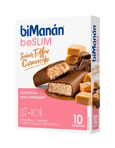 BIMANAN SUSTITUTIVE BARRITA TOFFEE  8 UNIDADES