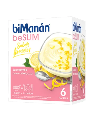 BIMANÁN BESLIM NATILLAS SABOR LIMÓN 6 SOBRES