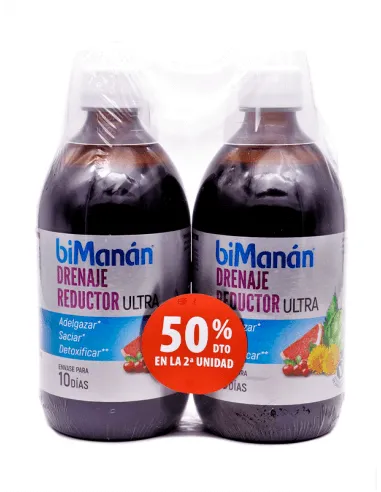 BIMANÁN DRENAJE REDUCTOR DUPLO 2 X 500 ML
