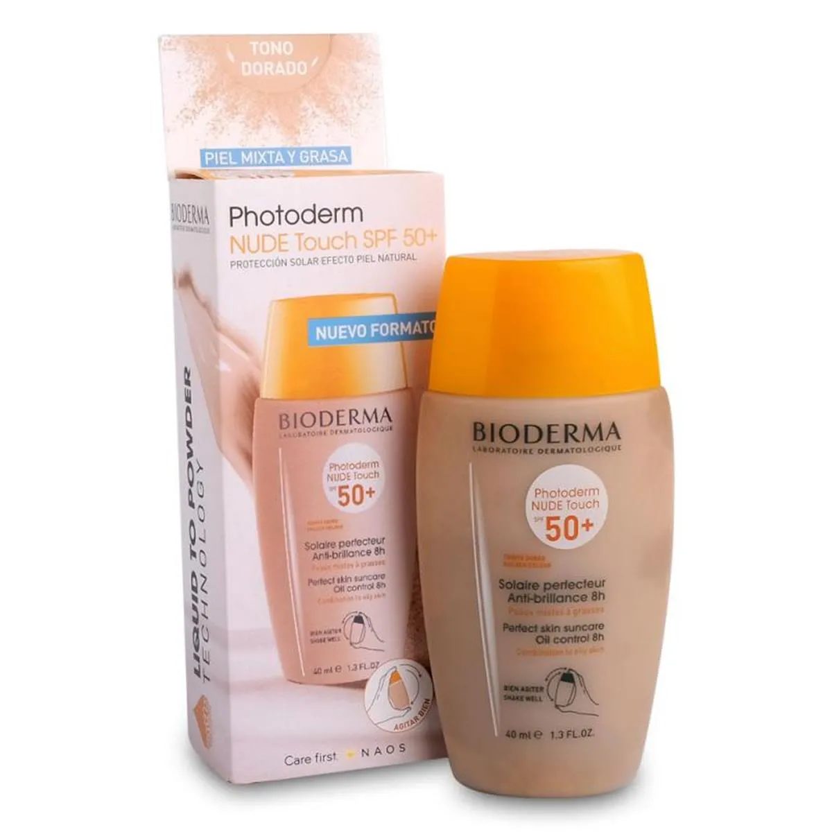 Bioderma Photoderm Nude Touch SPF50+ Dorado 40ml