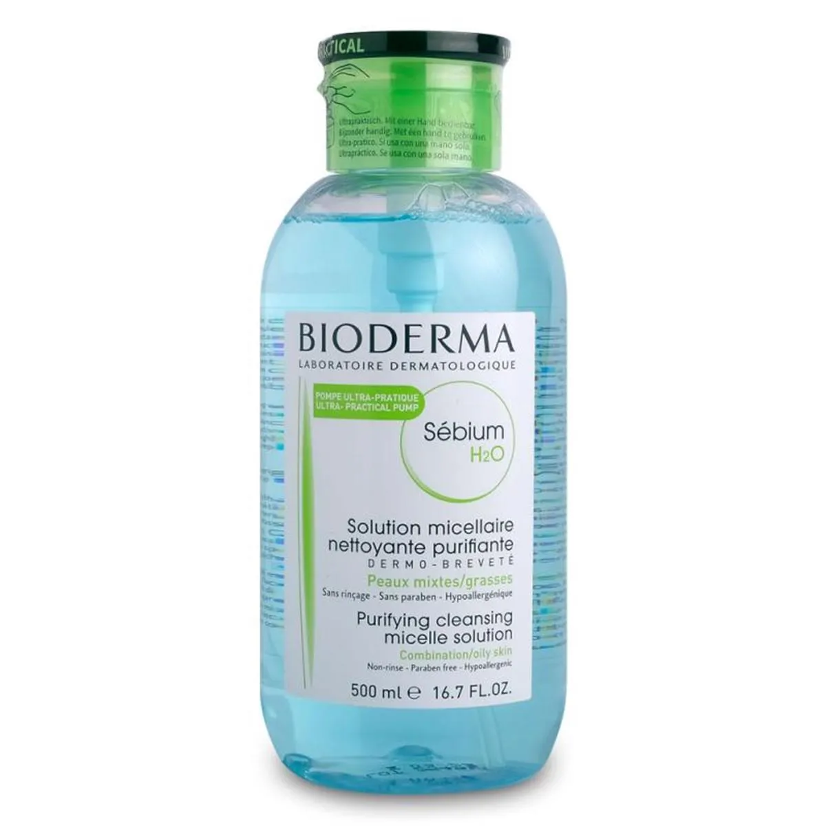 Bioderma Sebium Agua Micelar 500ml con Dosificador