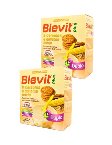 BLEVIT PLUS 8 CEREALES Y GALLETAS MARÍA DUPLO 2 X 600 G