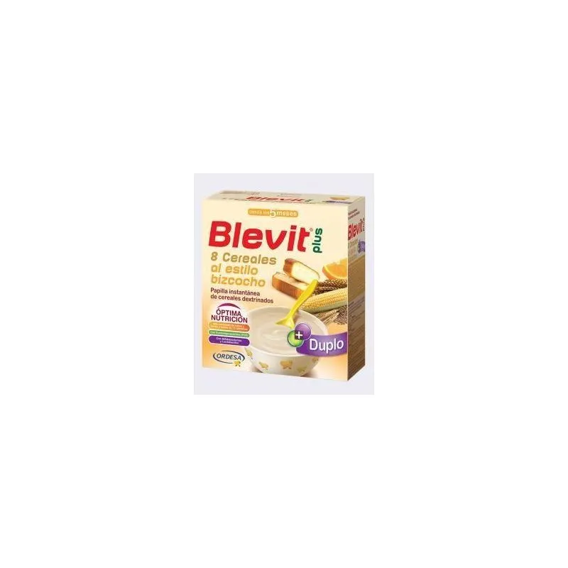 Blevit Plus Duplo 8 Cereales al Estilo Bizcocho 600g