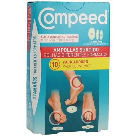 Compeed Ampollas 3 tamaños 10 unidades