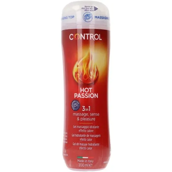 Control Hot Passion Gel de Masaje Efecto Calor 200 ml