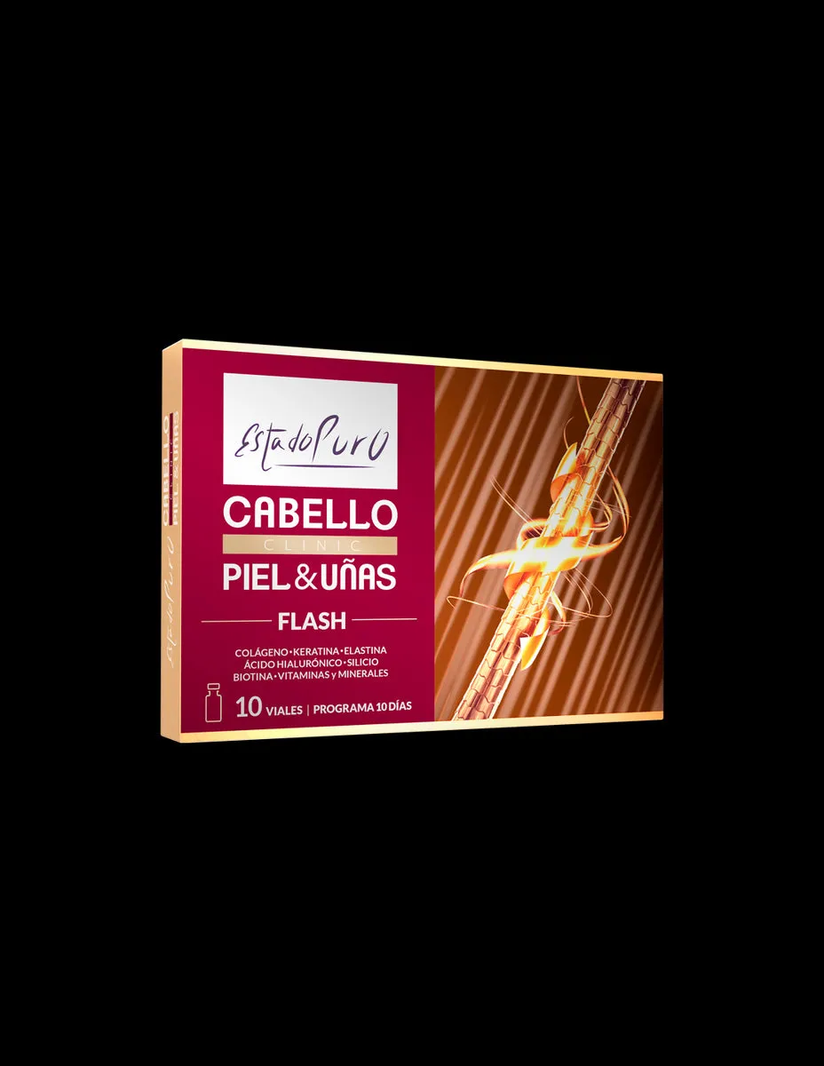 Estado Puro Clinic Cabello, Piel Y Uñas Flash 10 viales Tongil