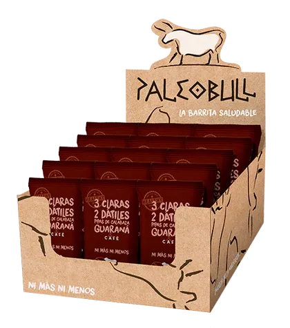 PALEOBULL barritas cafe-guarana caja 15ud.