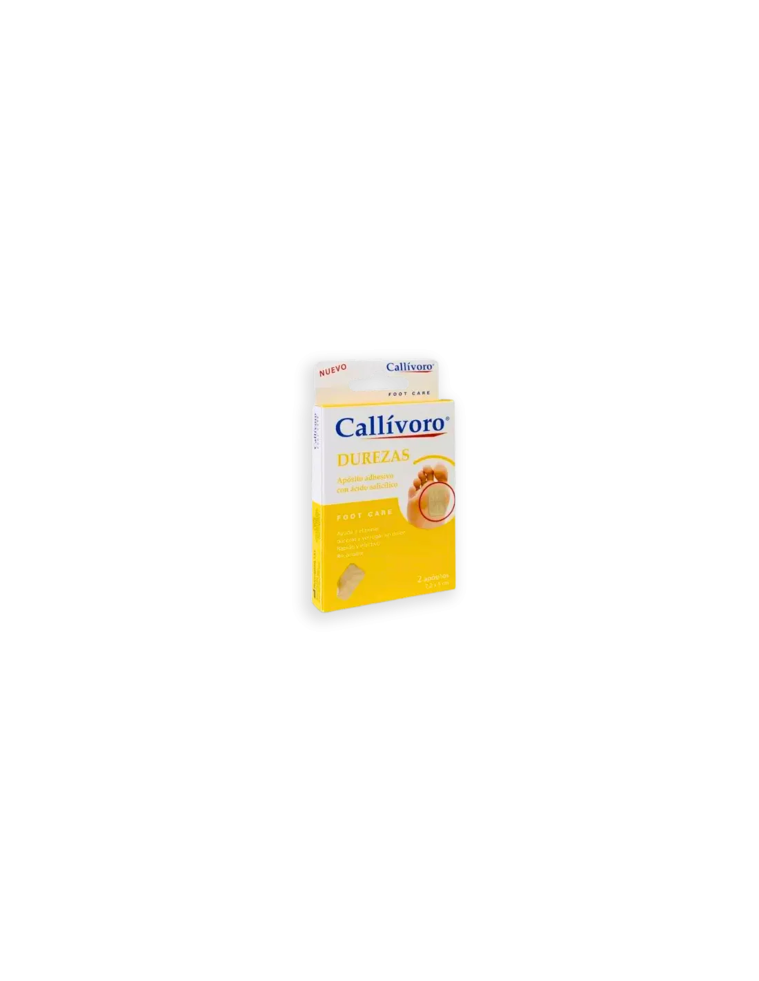 CALLIVORO Durezas Apósito Adhesivo 2 Unidades 7,2 x 5 cm